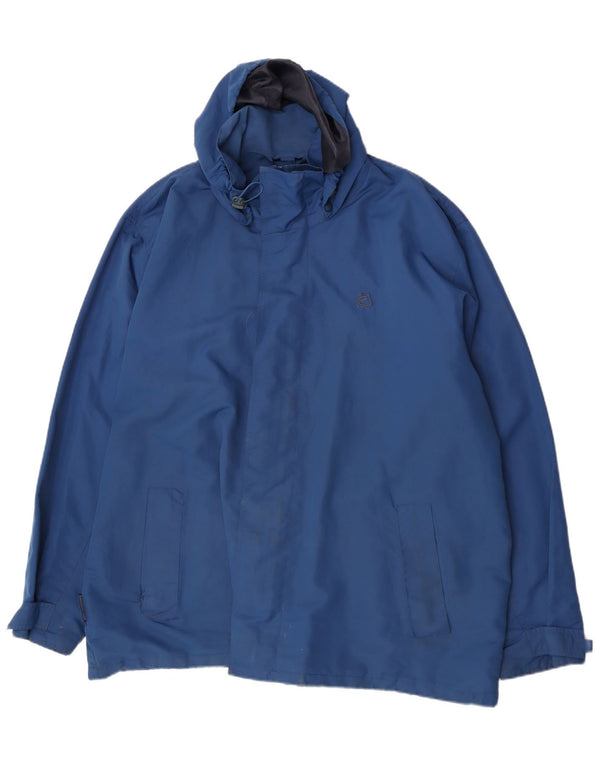 Mountain Essentials muška kišna jakna s kapuljačom UK 46 3XL plavi najlon