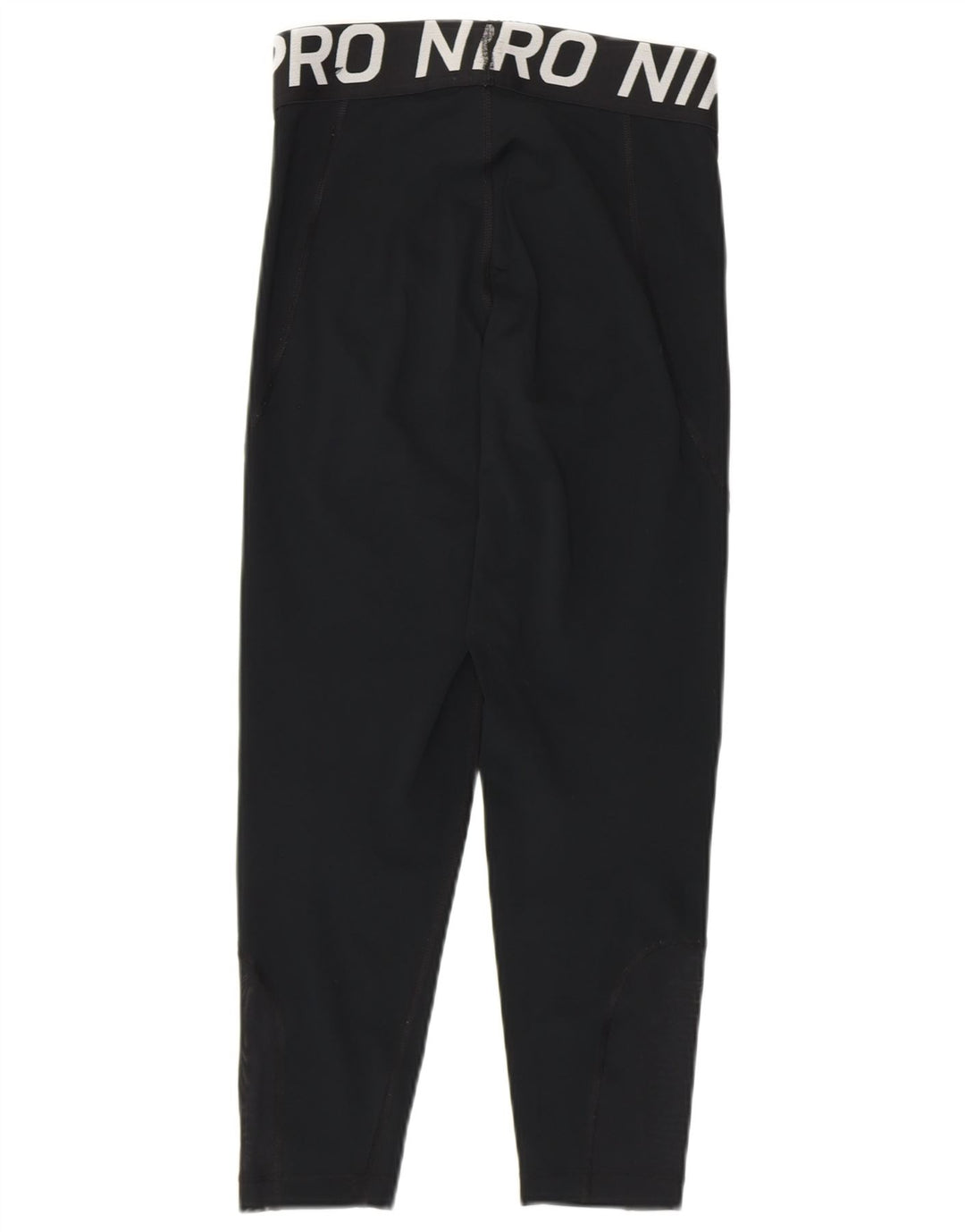 NIKE Womens Graphic Capri Leggings UK 10 Small  Black Polyester