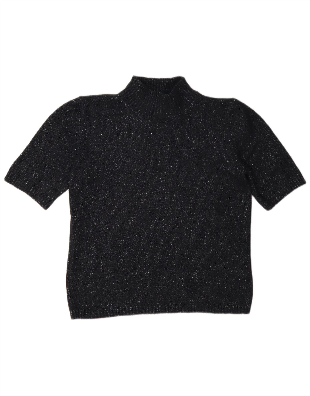 Marks & Spencer ženski džemper s kornjačičastim ovratnikom UK 10 Small Black Flected