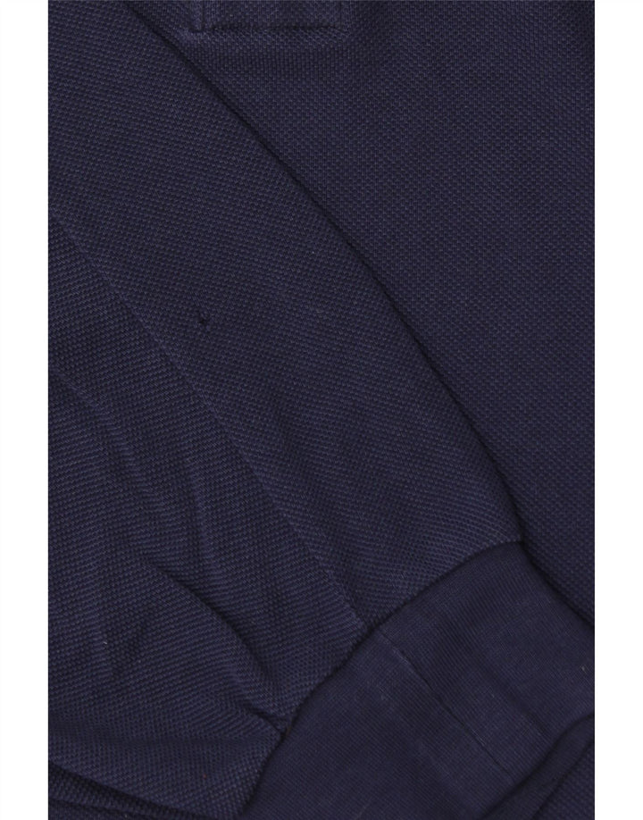 Lacoste muška polo majica dugih rukava veličina 7 2XL tamnoplavi pamuk