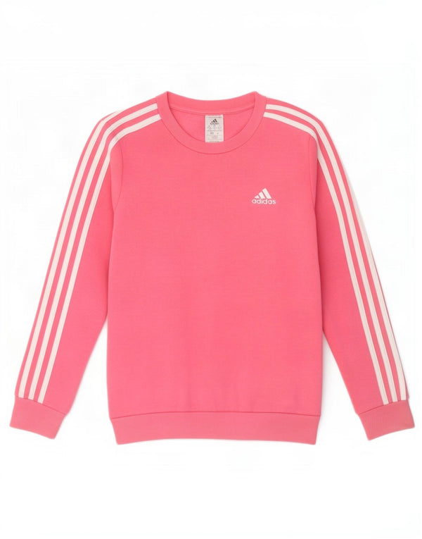 Adidas ženska majica prekomjerne veličine UK 4/6 XS ružičasti pamuk