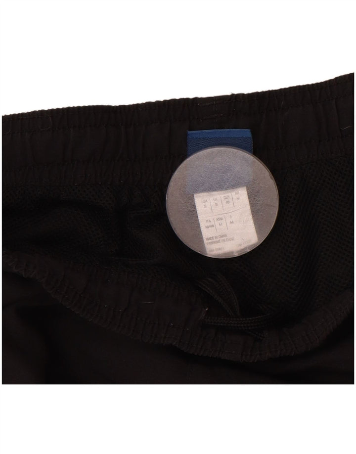 REEBOK Mens Graphic Tracksuit Trousers Small  Black Colourblock Polyester