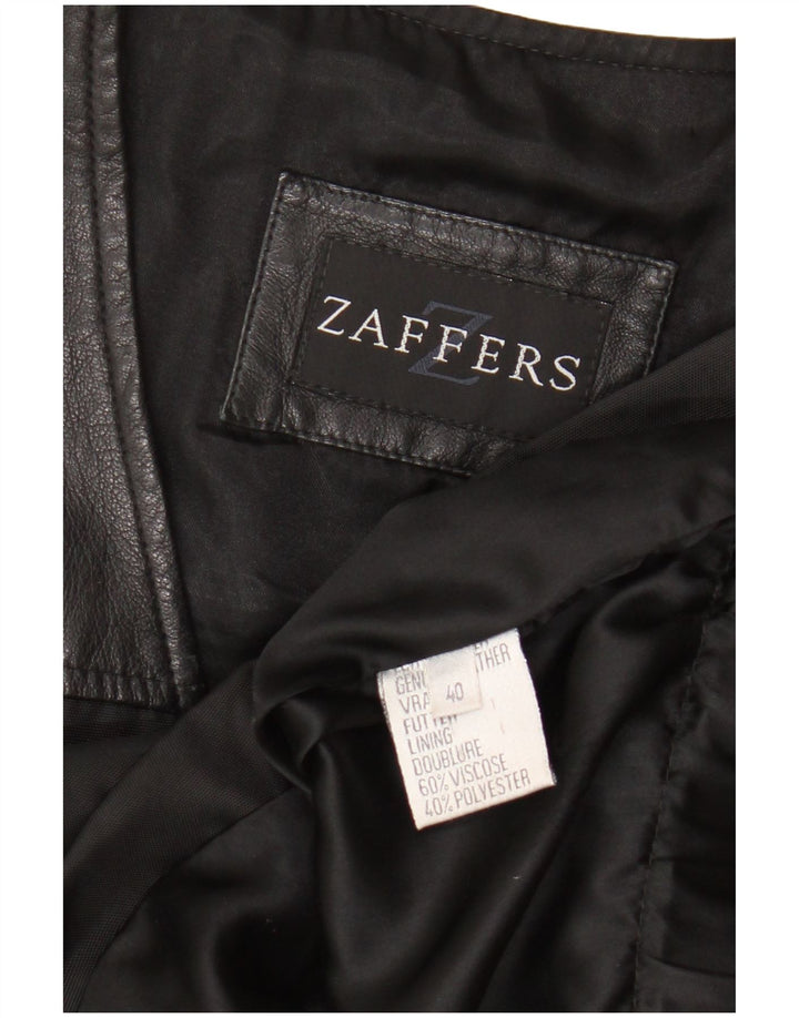 Vintage ženska prekomjerna majica IT 40 Mala crna kožna