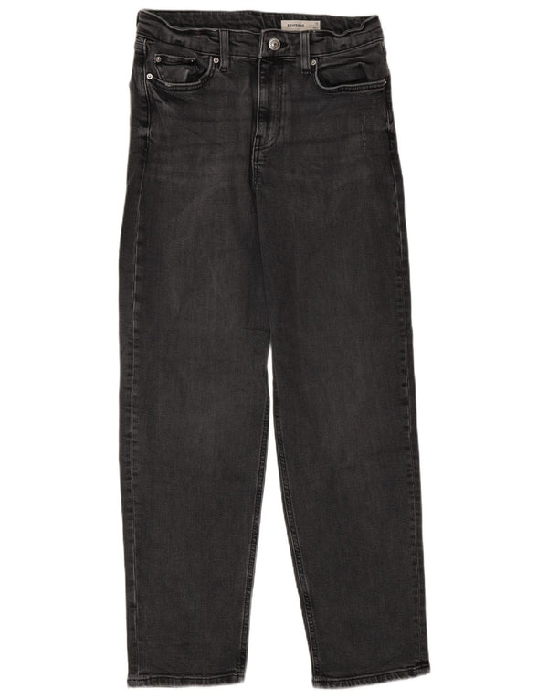 Marks & Spencer Womens Boyfriend Tapered Jeans UK 10 Small W30 L29 Grey