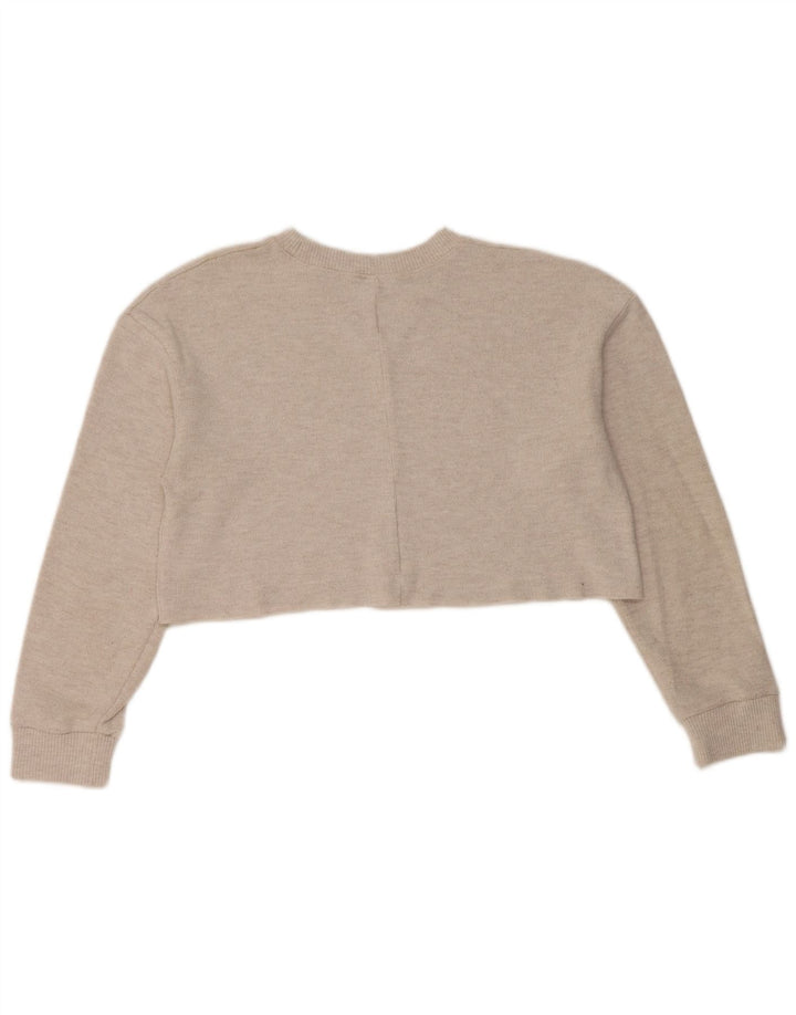 Zara ženski kratki džemper prekomjerne majice UK 10 Small Gray