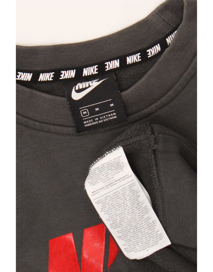 Nike muški džemper s grafičkim motivima srednje sive boje, pamuk