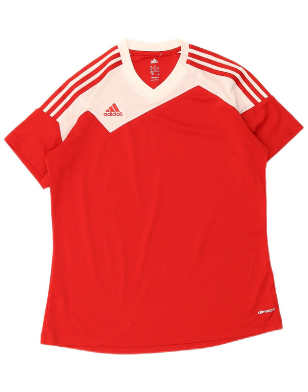 Adidas ženska majica kratkih rukava Climacool UK 16/18 velika crvena boja