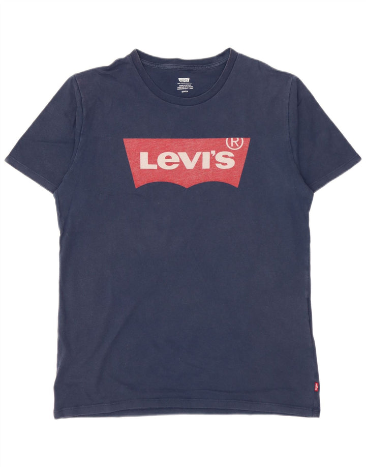 LEVI'S muška majica kratkih rukava s grafičkim motivima, mala tamnoplava pamuk
