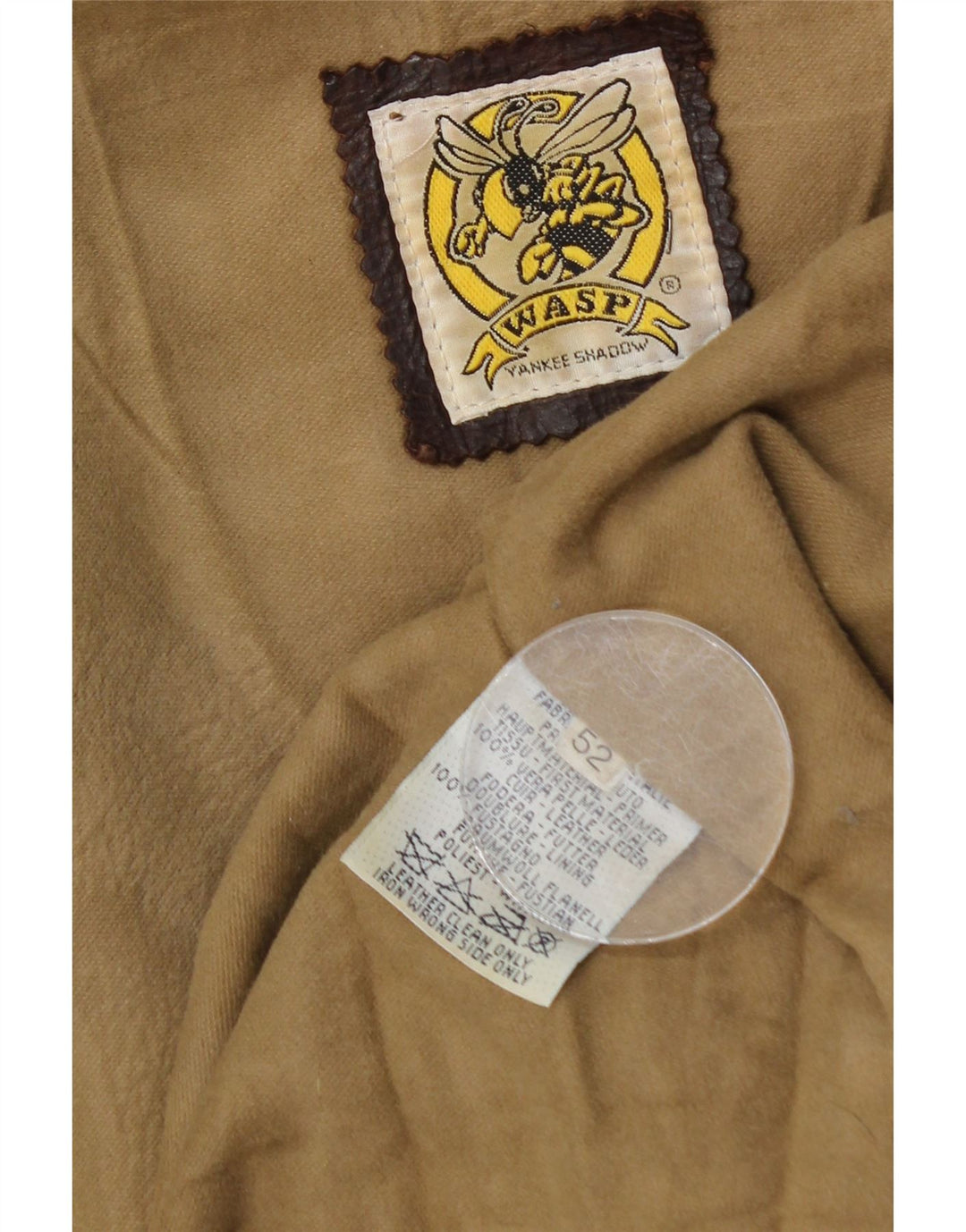 VINTAGE muška kožna jakna IT 52 XL smeđa koža