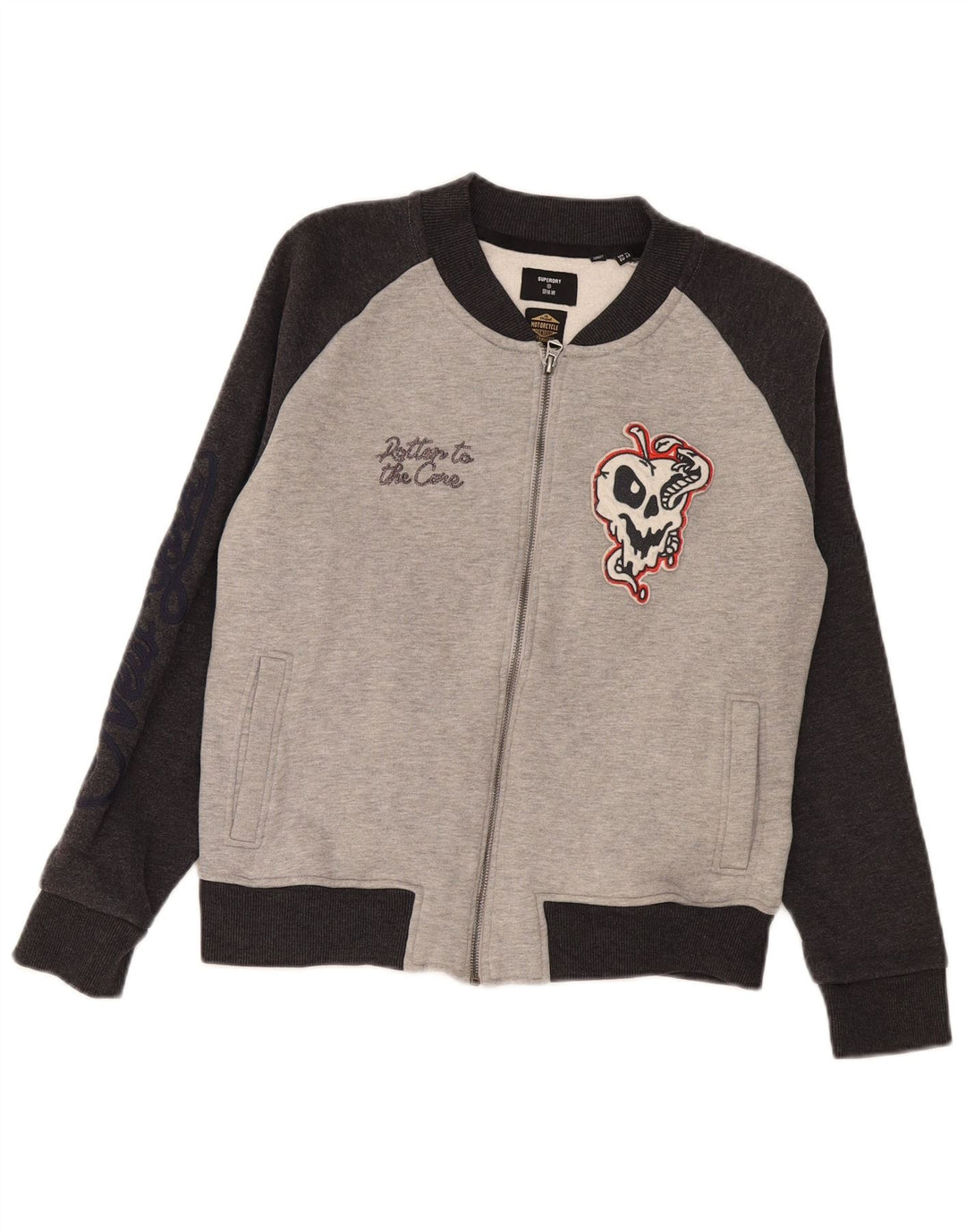 Superdry ženska gornja jakna trenirke s grafičkim motivima UK 14 Large Gray Colourblock