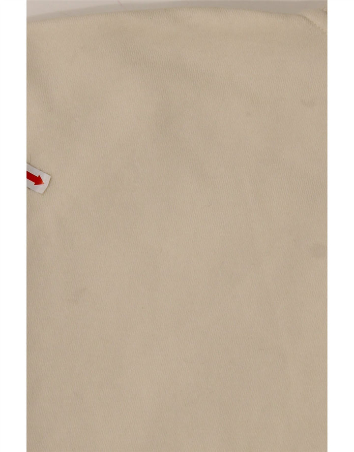 REEBOK Muška dukserica s izrezom i patentnim zatvaračem, srednje bijelog pamuka