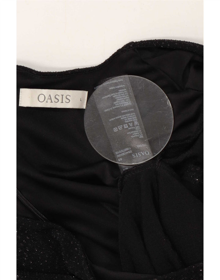 Oasis ženski kombinezon s apstraktnim uzorkom UK 16 Large Black Nylon