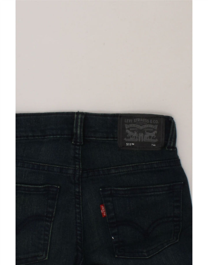 LEVI'S Boys 511 Slim Jeans 6-7 Years W23 L21 Black Cotton Vintage Levi's and Second-Hand Levi's from Messina Hembry 