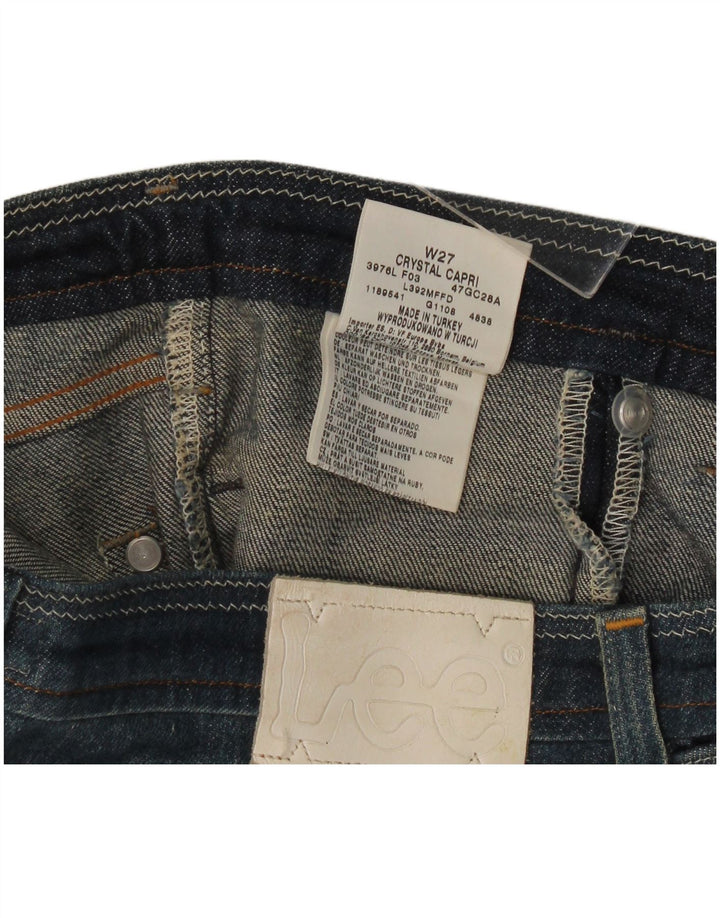 Lee ženske Crystal Capri traperice W27 L17 plavi pamuk