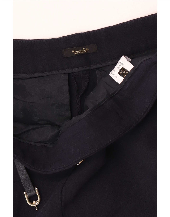 Massimo Dutti Ženske uske hlače EU 40 Srednje W30 L27 Mornarsko plava vuna