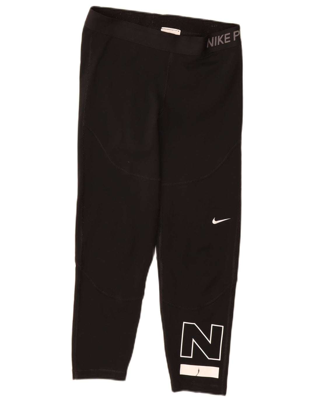 Nike Ženske grafičke kratke tajice UK 8 Male crne poliesterske