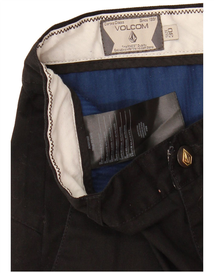 Volcom muške chino kratke hlače W30 Srednje crni pamuk