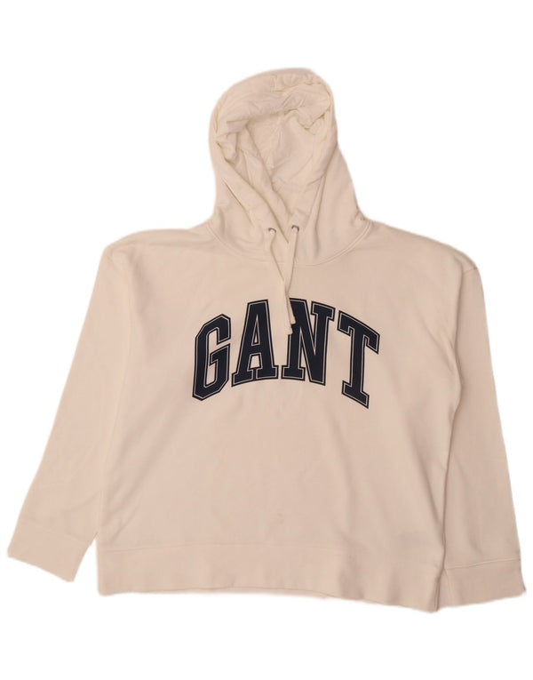 Gant ženska majica s kapuljačom s kapuljačom UK 18 XL od bijelog pamuka