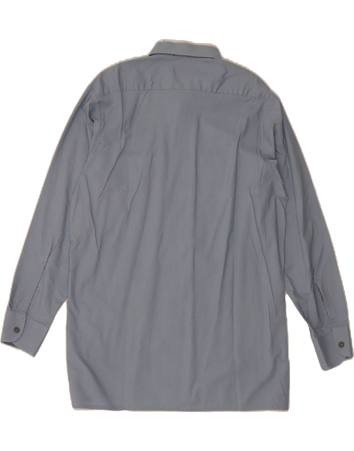 VINTAGE Mens Shirt Size 42 Large Blue Cotton Vintage Vintage and Second-Hand Vintage from Messina Hembry 
