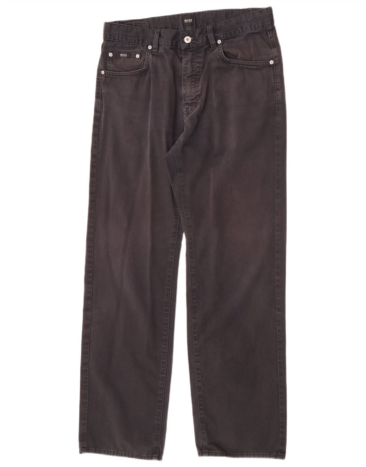 Hugo Boss muške ravne traperice W32 L32 crne