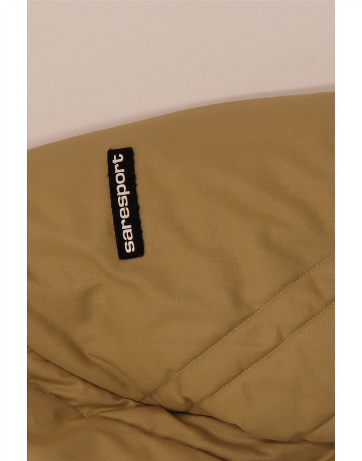 Vintage muška bomber podstavljena jakna UK 38 srednje bež boje