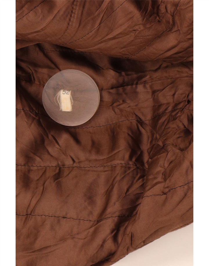 VINTAGE muška kožna jakna IT 52 XL smeđa