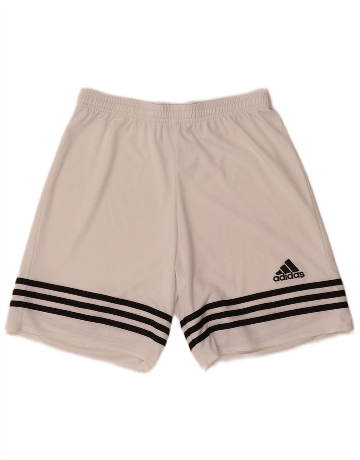 Adidas muške sportske kratke hlače Climalite Male bijele poliesterske
