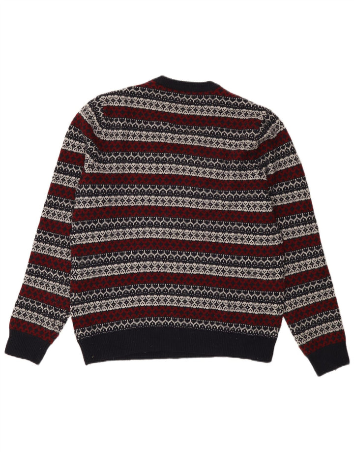 Jack Wills, muški džemper s okruglim izrezom srednje tamnoplave boje Fair Isle