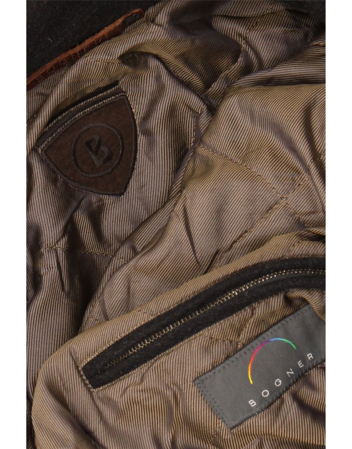 BOGNER Muški Duffle Coat s kapuljačom UK 44 2XL crni