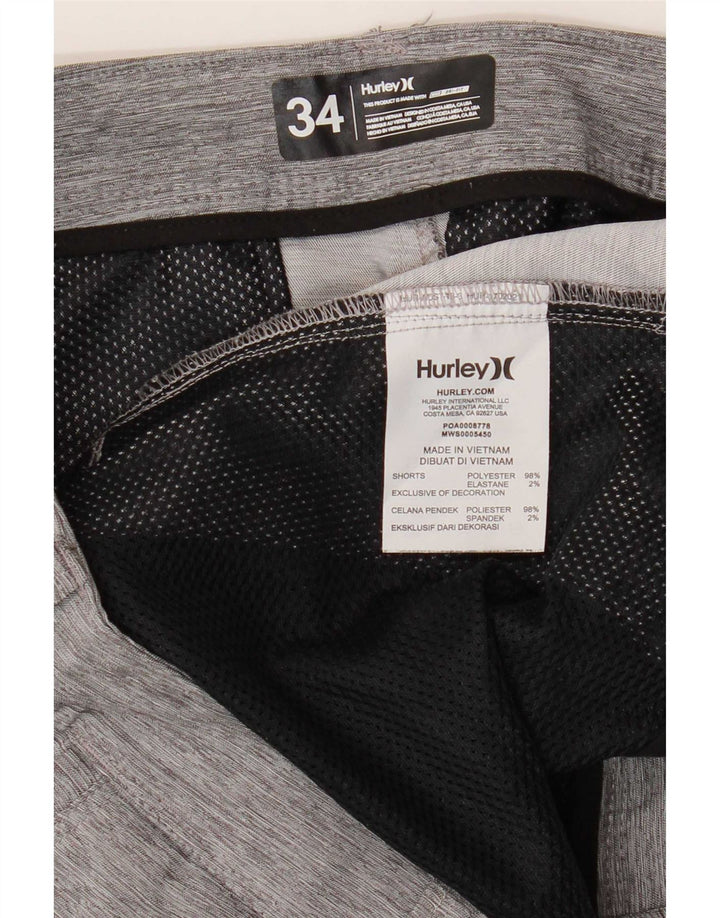 Hurley Muške chino kratke hlače Large W34 sivi flekasti poliester
