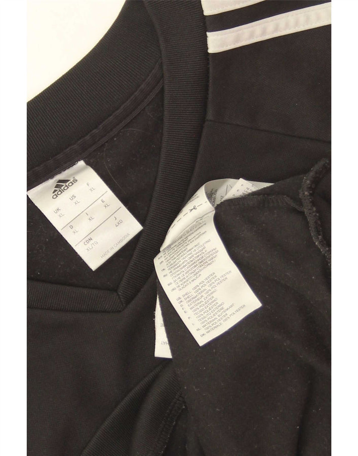 Adidas muška majica s kratkim rukavima XL crni poliester u boji