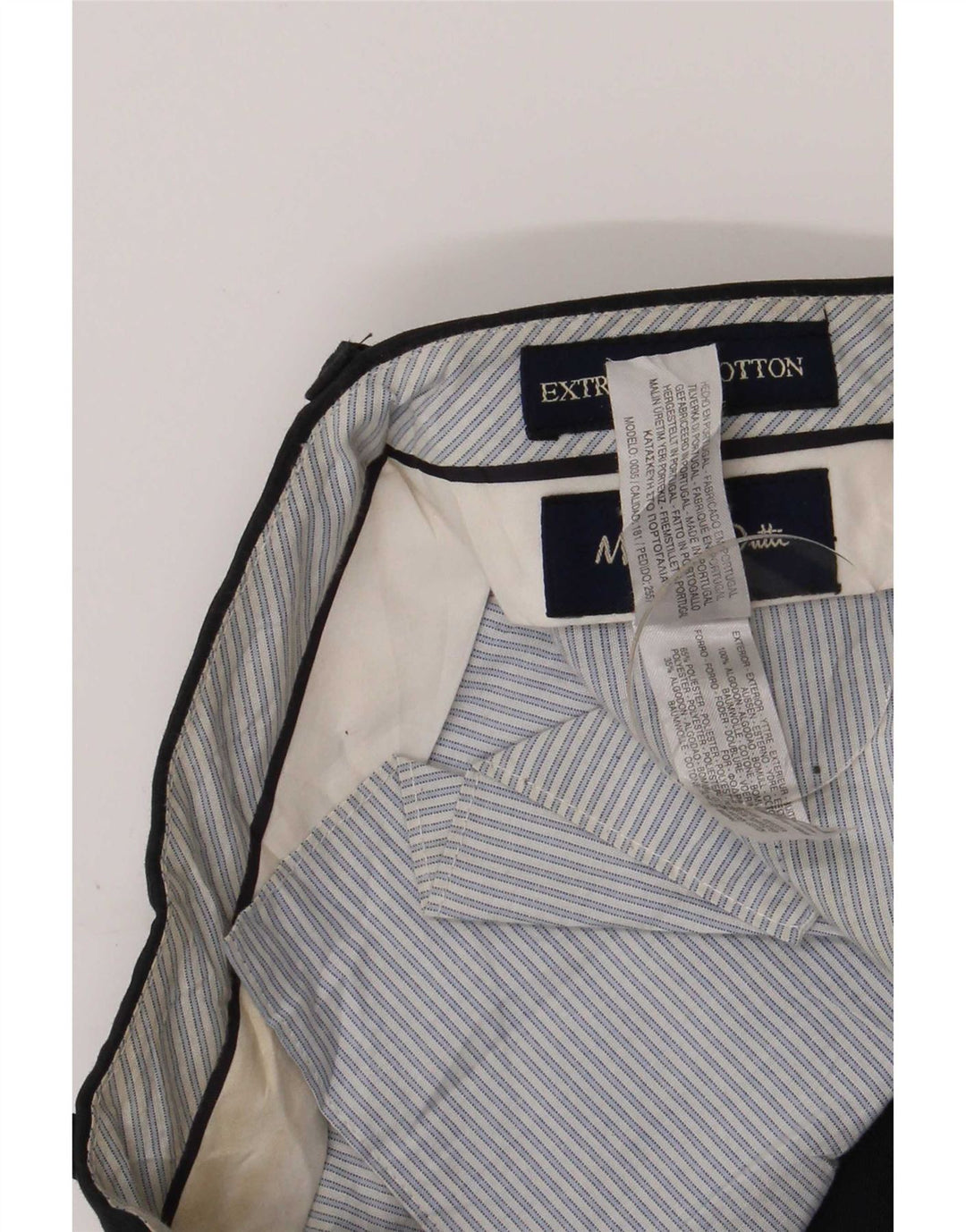 Massimo Dutti muške obične chino hlače srednje veličine W31 L29 tamnoplavi pamuk
