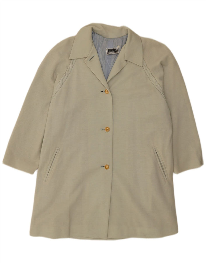 LUISA SPAGNOLI Womens Oversized Overcoat UK 14 Medium Grey