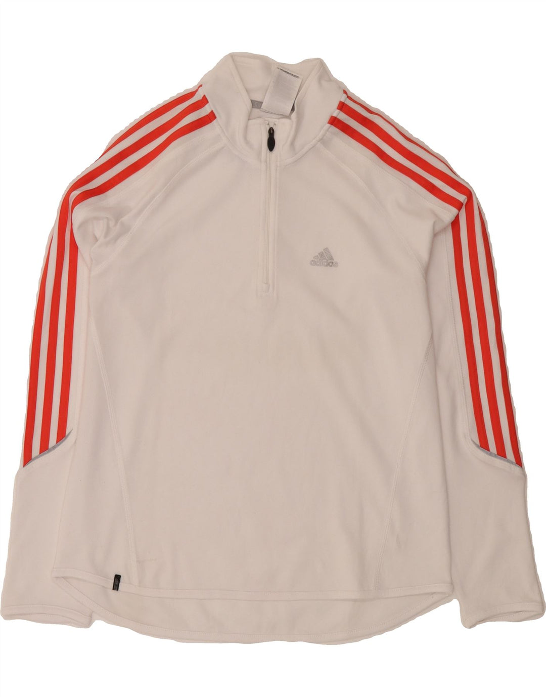 ADIDAS Womens Clima 365 Zip Neck Pullover Tracksuit Top UK 14 Medium White Vintage Adidas and Second-Hand Adidas from Messina Hembry 