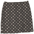 Marks & Spencer ženska ravna suknja UK 12 srednje W32 crna geometrijska