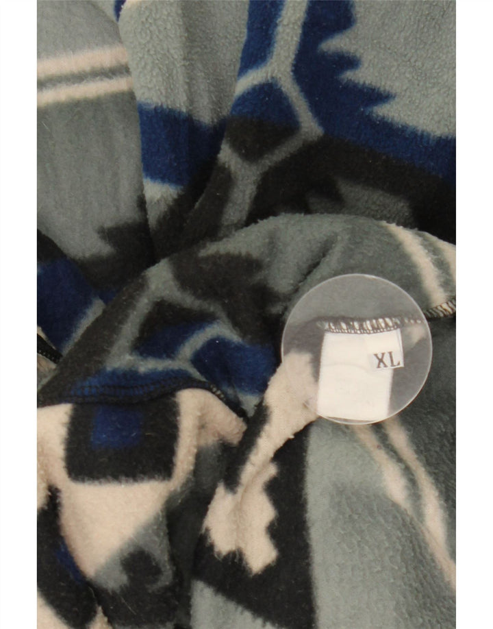 VINTAGE Muška jakna od flisa UK 42 XL Siva Fair Isle