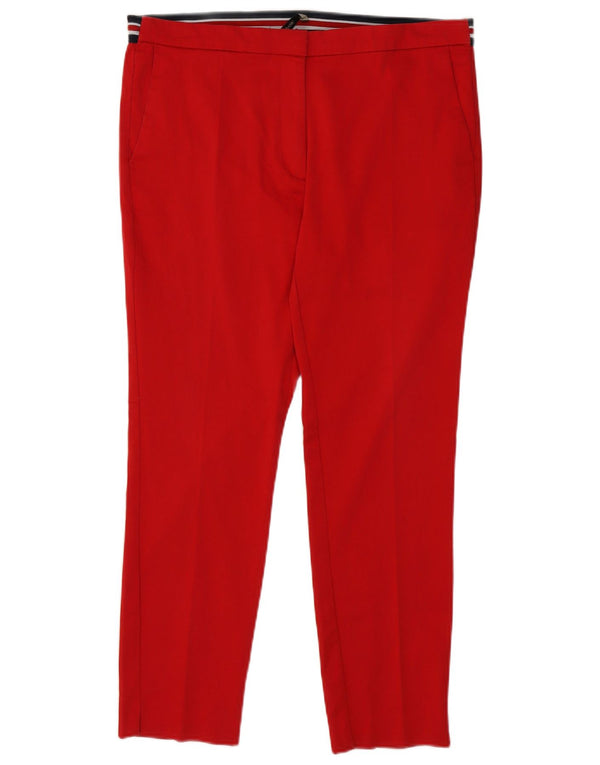 Zara ženske uske chino hlače XL W32 L27 crvene