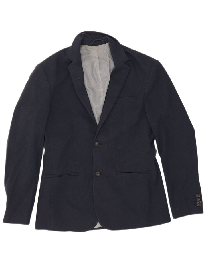 Jack & Jones muška jakna s 2 gumba IT 52 XL tamnoplavi poliester