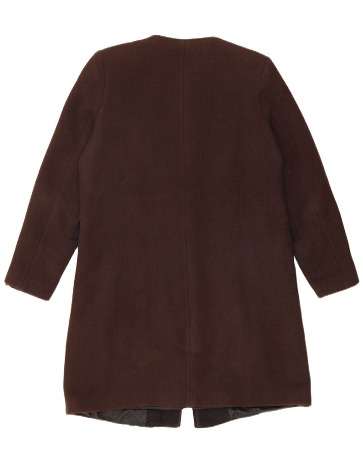 ZARA Womens Overcoat UK 18 XL Brown
