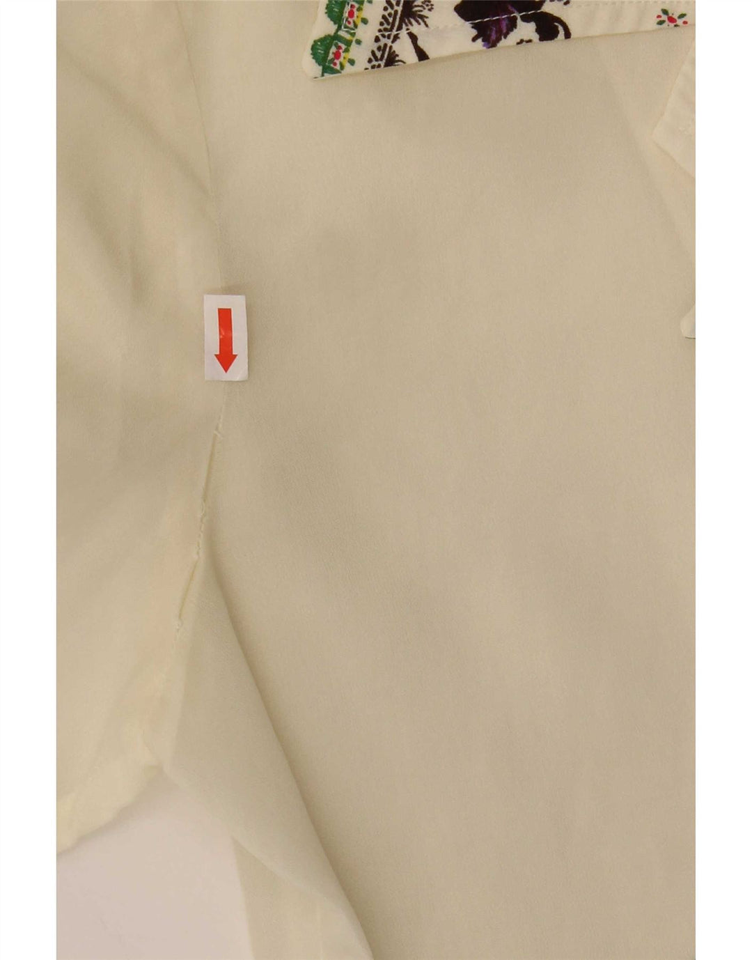Vintage ženska prozirna košulja bluza IT 44 srednje bijele cvjetne boje