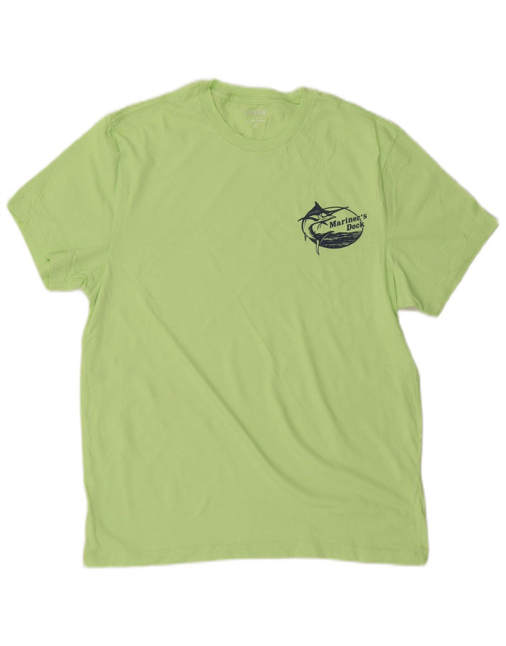 J. CREW Muška majica kratkih rukava Srednje zelena