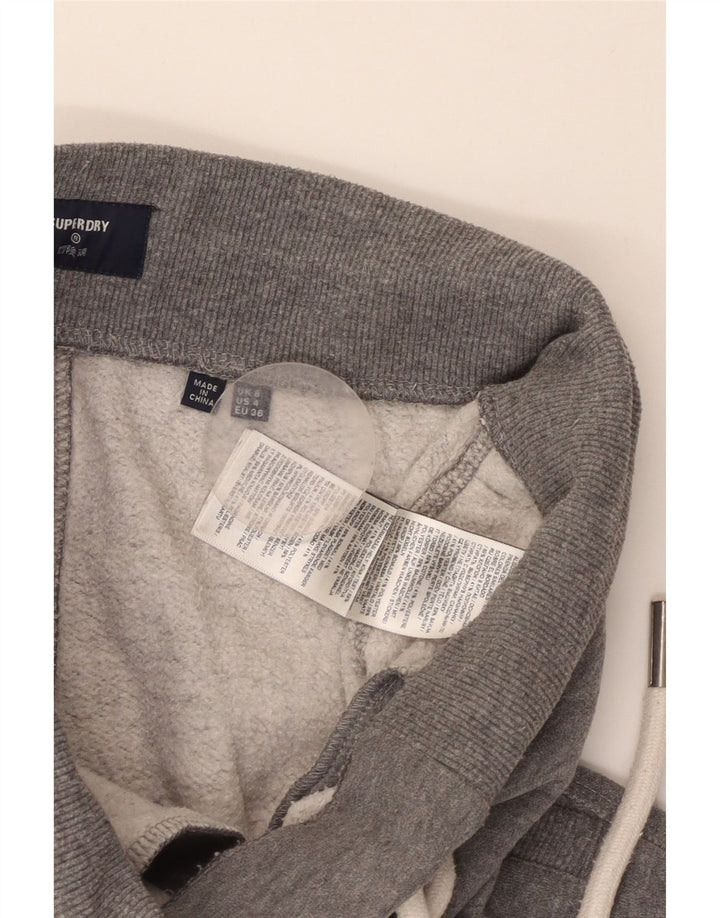 SUPERDRY Ženske grafičke trenirke Hlače Joggers UK 8 Male sive fleke