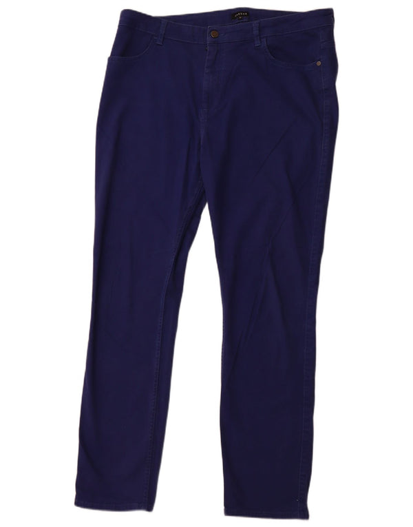 JAEGER Ženske uske traperice visokog struka UK 16 Large W36 L31 Plavi pamuk