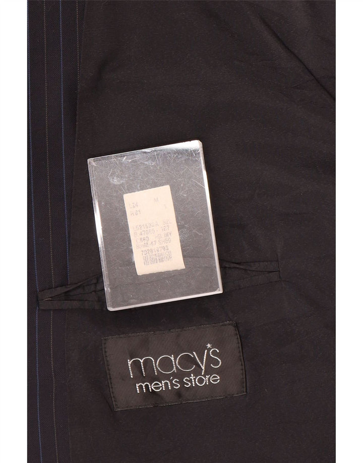 RALPH LAUREN Muška jakna sa 2 gumba IT 52 XL Mornarsko plava vunena prugasta