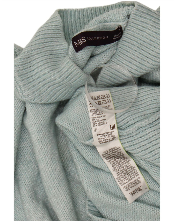 Marks & Spencer ženski džemper s kornjačastim ovratnikom UK 14 srednje tirkizne boje