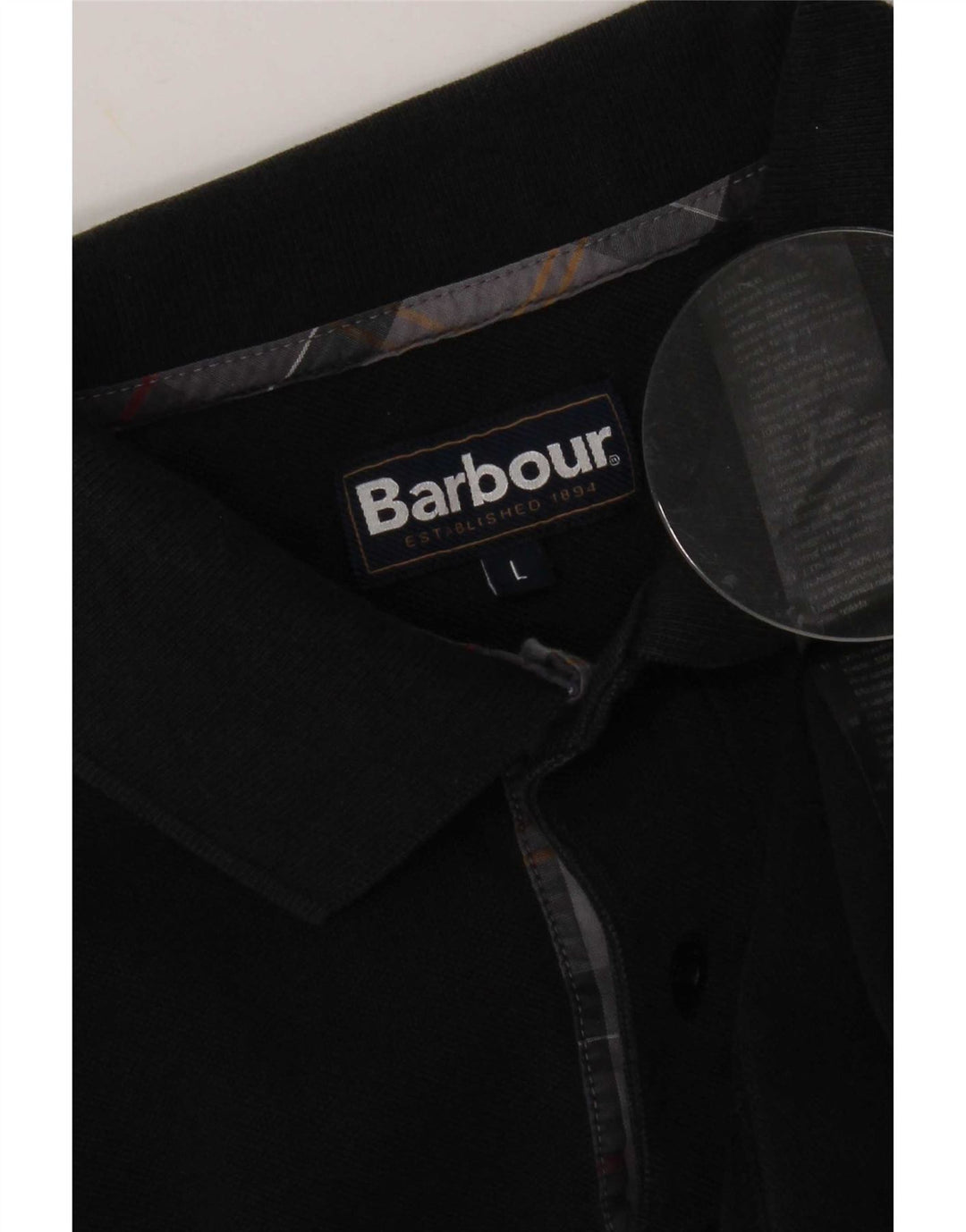 Barbour muška polo majica Large Black Cotton