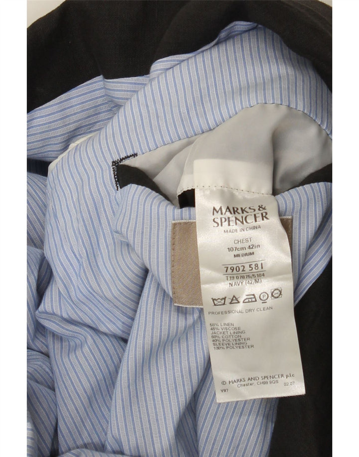 Marks & Spencer muška jakna sa 2 gumba UK 42 Large Tavy Blue Lan