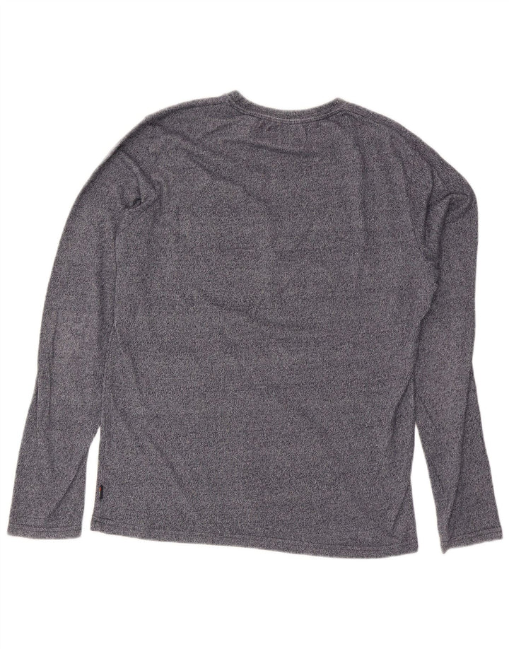 Superdry muška grafička majica dugih rukava s velikim sivim mrljama