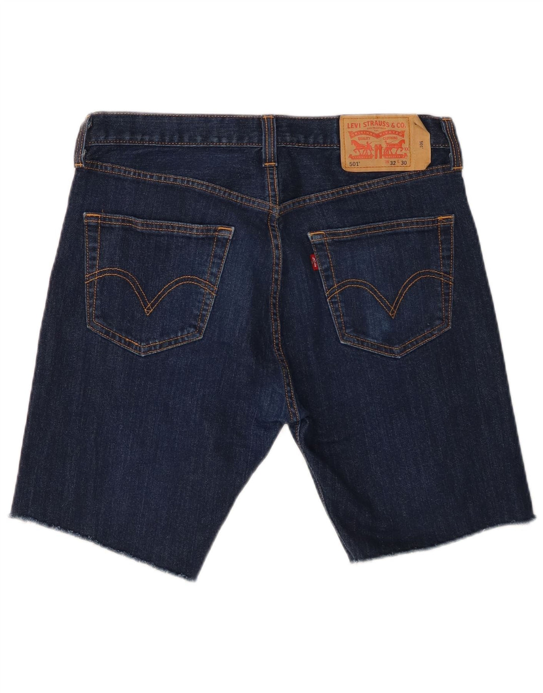 Levi's muške 501 traper kratke hlače W32 srednje tamnoplavi pamuk