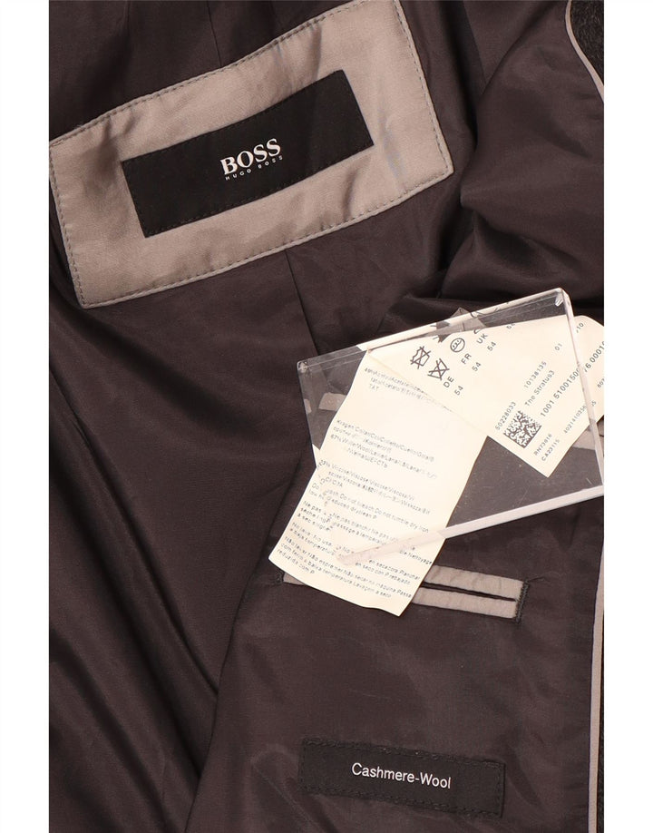 Muški kaput Hugo Boss EU 54 2XL siva vuna